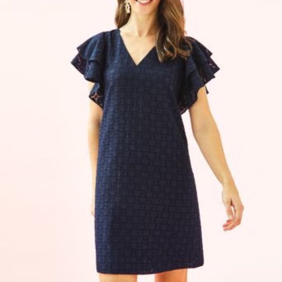 Lilly Pulitzer Dresses & Skirts - Lilly Pulitzer Navy Kathie Dress  BNWT Size 12